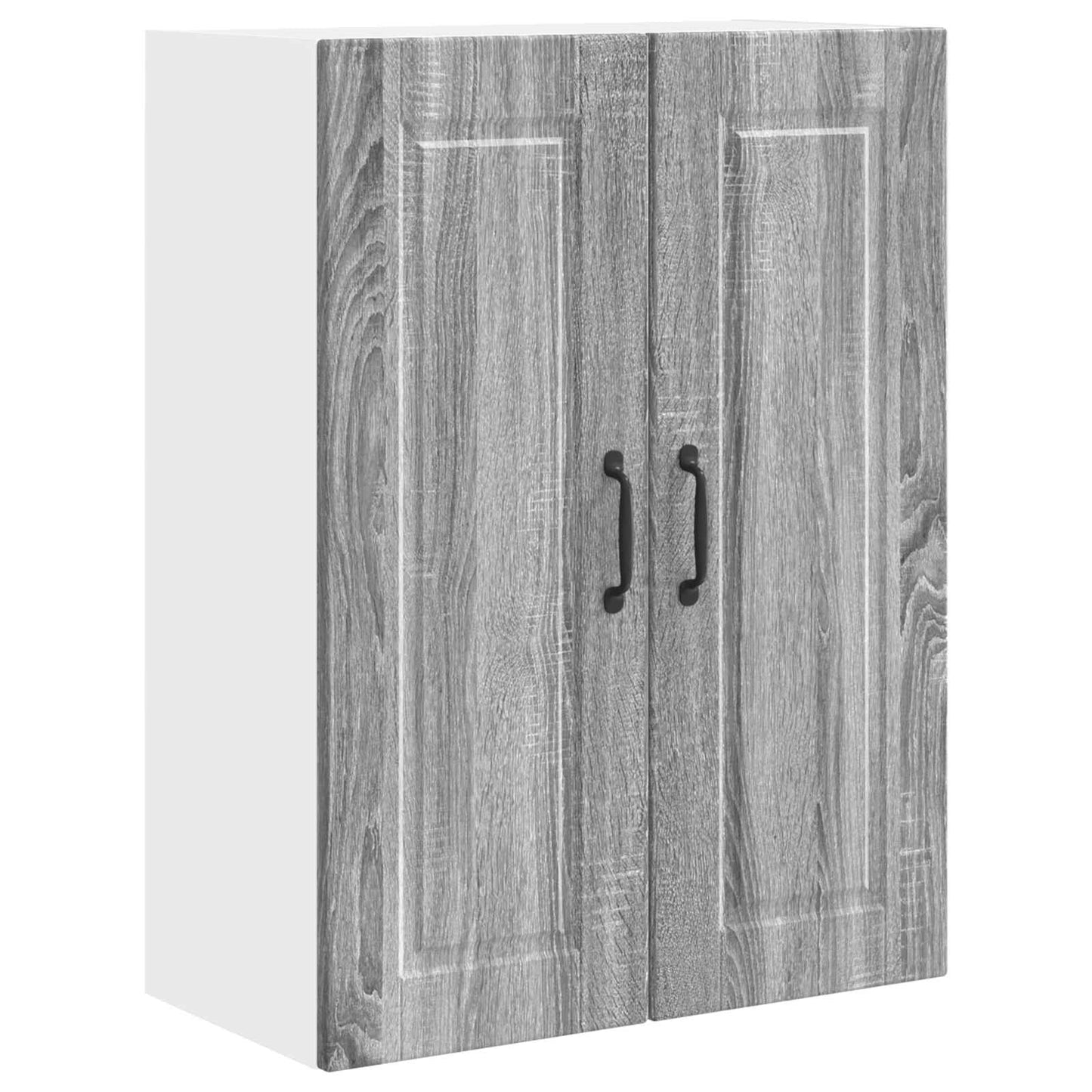 vidaXL Wall Cabinet PORTO Grey Sonoma 60 x 31 x 80 cm Engineered Wood
