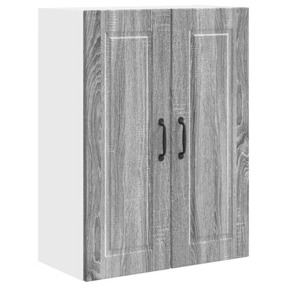 vidaXL Wall Cabinet PORTO Grey Sonoma 60 x 31 x 80 cm Engineered Wood