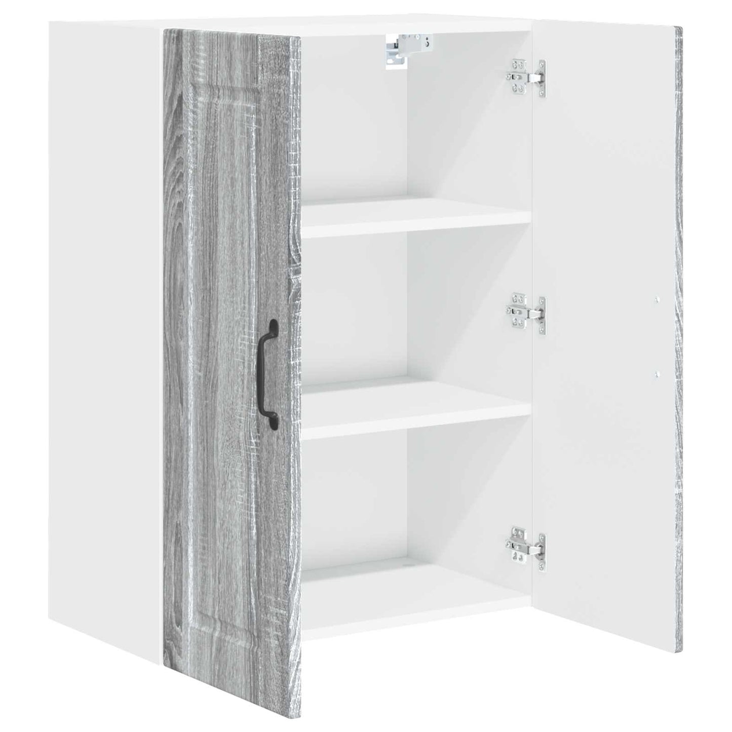 vidaXL Wall Cabinet PORTO Grey Sonoma 60 x 31 x 80 cm Engineered Wood