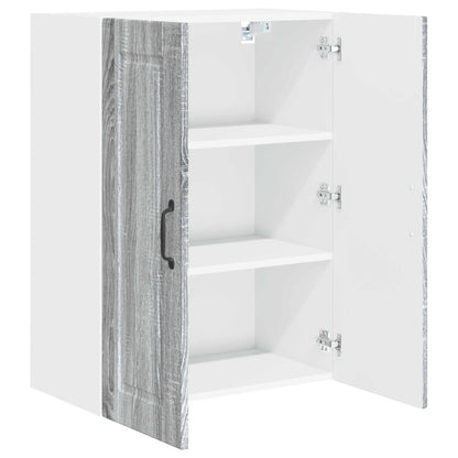 vidaXL Wall Cabinet PORTO Grey Sonoma 60 x 31 x 80 cm Engineered Wood
