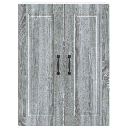 vidaXL Wall Cabinet PORTO Grey Sonoma 60 x 31 x 80 cm Engineered Wood