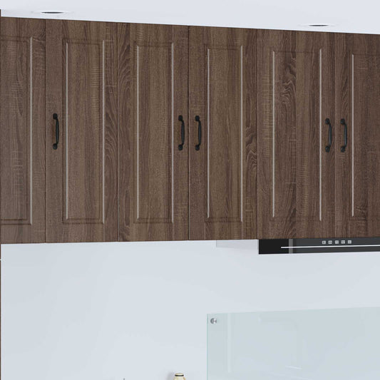 vidaXL Wall Cabinet PORTO Brown Oak 60 x 31 x 80 cm Engineered Wood