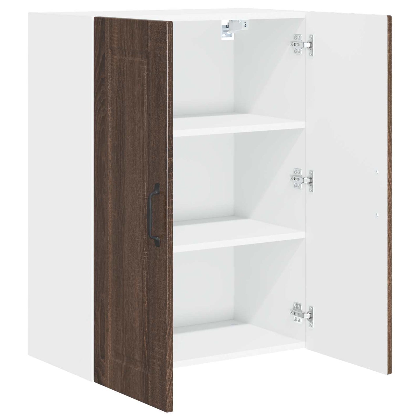 vidaXL Wall Cabinet PORTO Brown Oak 60 x 31 x 80 cm Engineered Wood