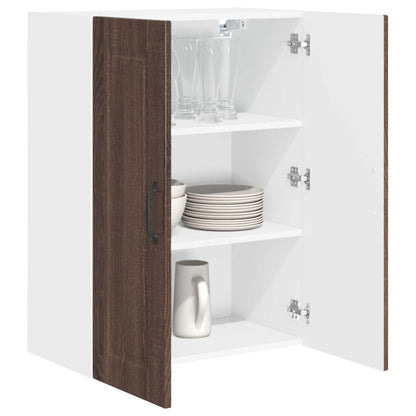 vidaXL Wall Cabinet PORTO Brown Oak 60 x 31 x 80 cm Engineered Wood