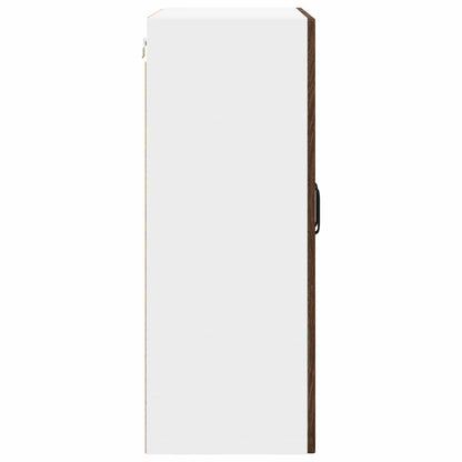 vidaXL Wall Cabinet PORTO Brown Oak 60 x 31 x 80 cm Engineered Wood