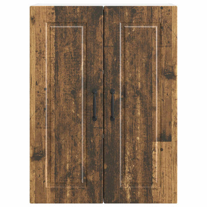 vidaXL Wall Cabinet PORTO Old Wood 60 x 31 x 80 cm Engineered Wood