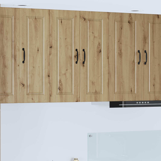 vidaXL Wall Cabinet PORTO Artisan Oak 60 x 31 x 80 cm Engineered Wood