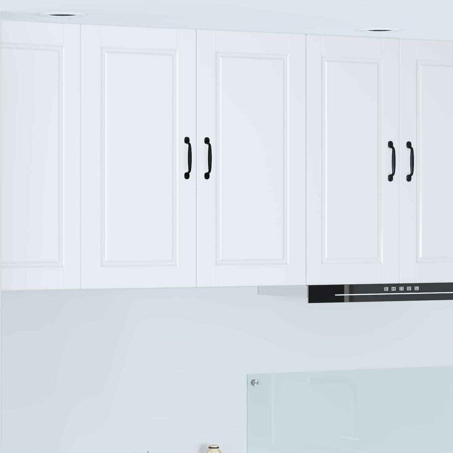 vidaXL Wall Cabinet PORTO White 80 x 31 x 80 cm Engineered Wood