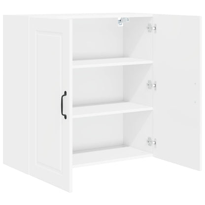 vidaXL Wall Cabinet PORTO White 80 x 31 x 80 cm Engineered Wood
