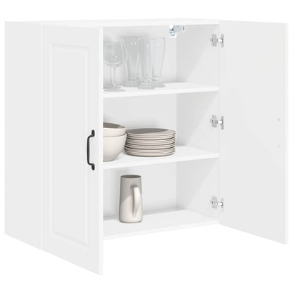 vidaXL Wall Cabinet PORTO White 80 x 31 x 80 cm Engineered Wood