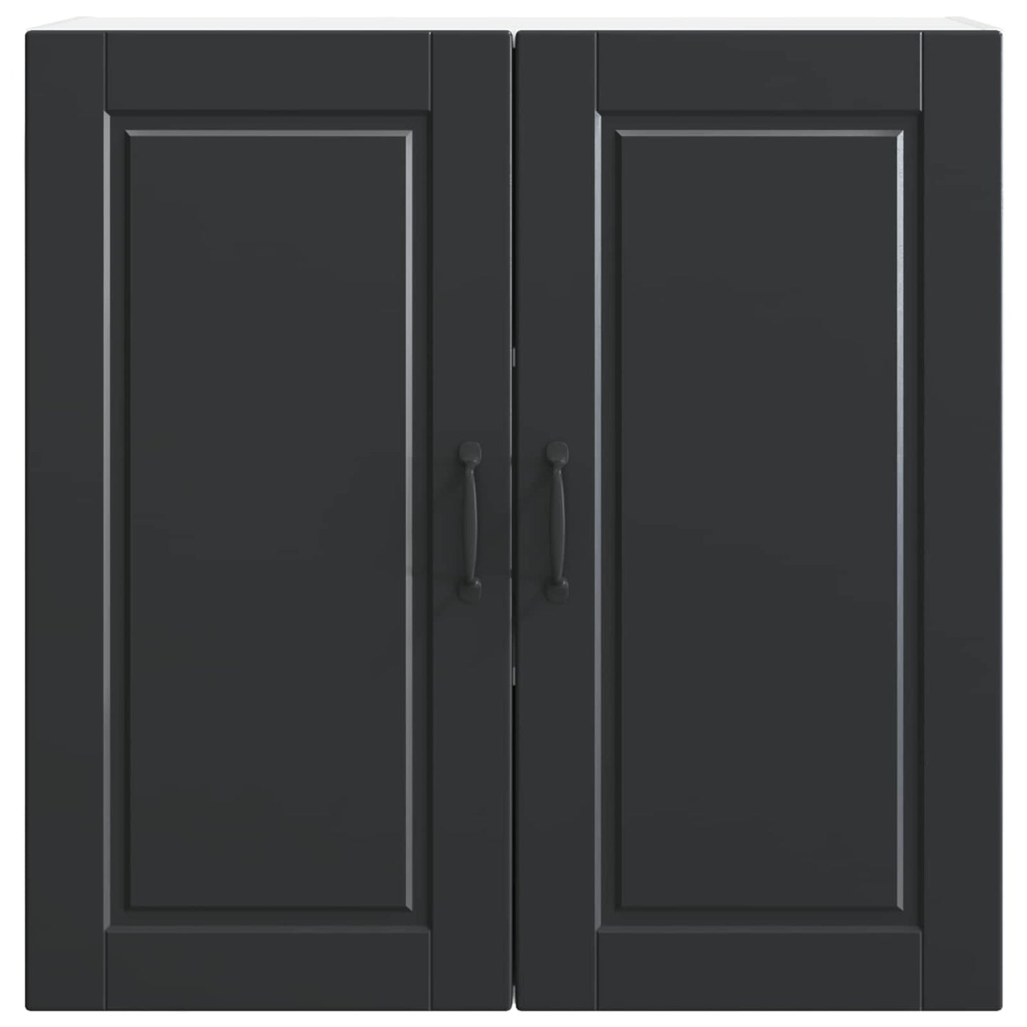 vidaXL Wall Cabinet PORTO Black 80 x 31 x 80 cm Engineered Wood