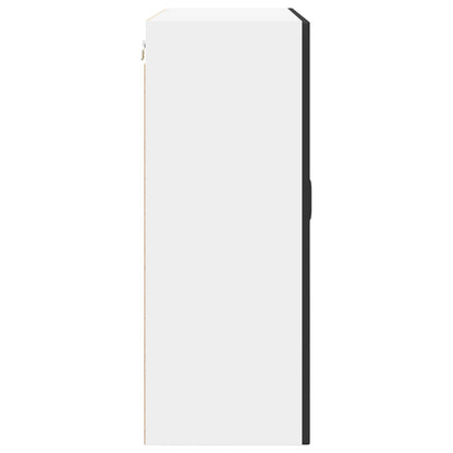 vidaXL Wall Cabinet PORTO Black 80 x 31 x 80 cm Engineered Wood