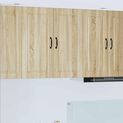 vidaXL Wall Cabinet PORTO Sonoma Oak 80 x 31 x 80 cm Engineered Wood