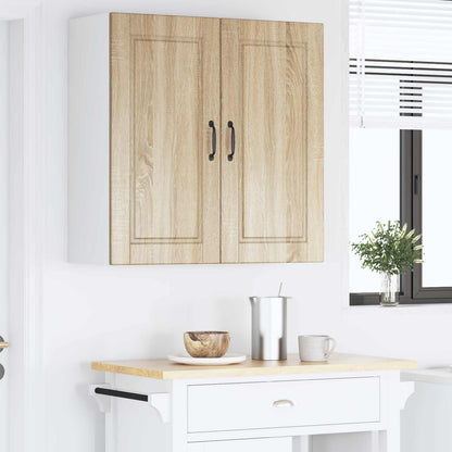 vidaXL Wall Cabinet PORTO Sonoma Oak 80 x 31 x 80 cm Engineered Wood