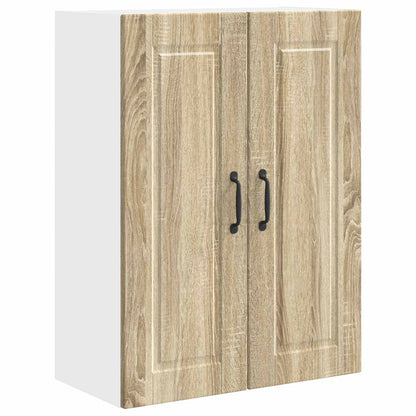 vidaXL Wall Cabinet PORTO Sonoma Oak 80 x 31 x 80 cm Engineered Wood