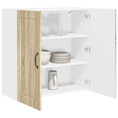 vidaXL Wall Cabinet PORTO Sonoma Oak 80 x 31 x 80 cm Engineered Wood