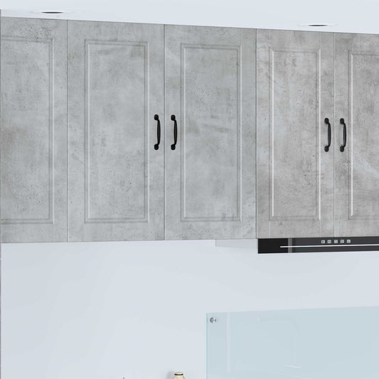 vidaXL Wall Cabinet PORTO Concrete Grey 80 x 31 x 80 cm