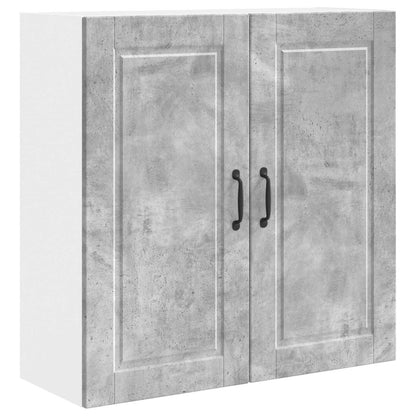 vidaXL Wall Cabinet PORTO Concrete Grey 80 x 31 x 80 cm