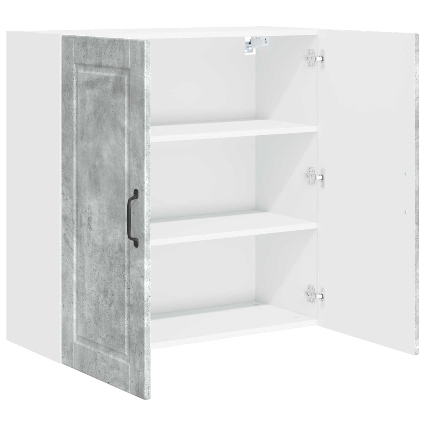 vidaXL Wall Cabinet PORTO Concrete Grey 80 x 31 x 80 cm