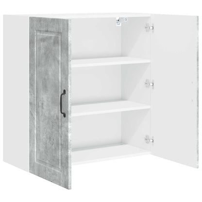 vidaXL Wall Cabinet PORTO Concrete Grey 80 x 31 x 80 cm