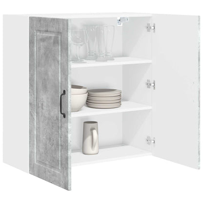 vidaXL Wall Cabinet PORTO Concrete Grey 80 x 31 x 80 cm