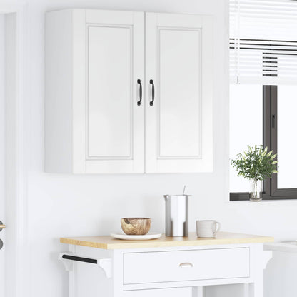 vidaXL Wall Cabinet PORTO High Gloss White 80 x 31 x 80 cm