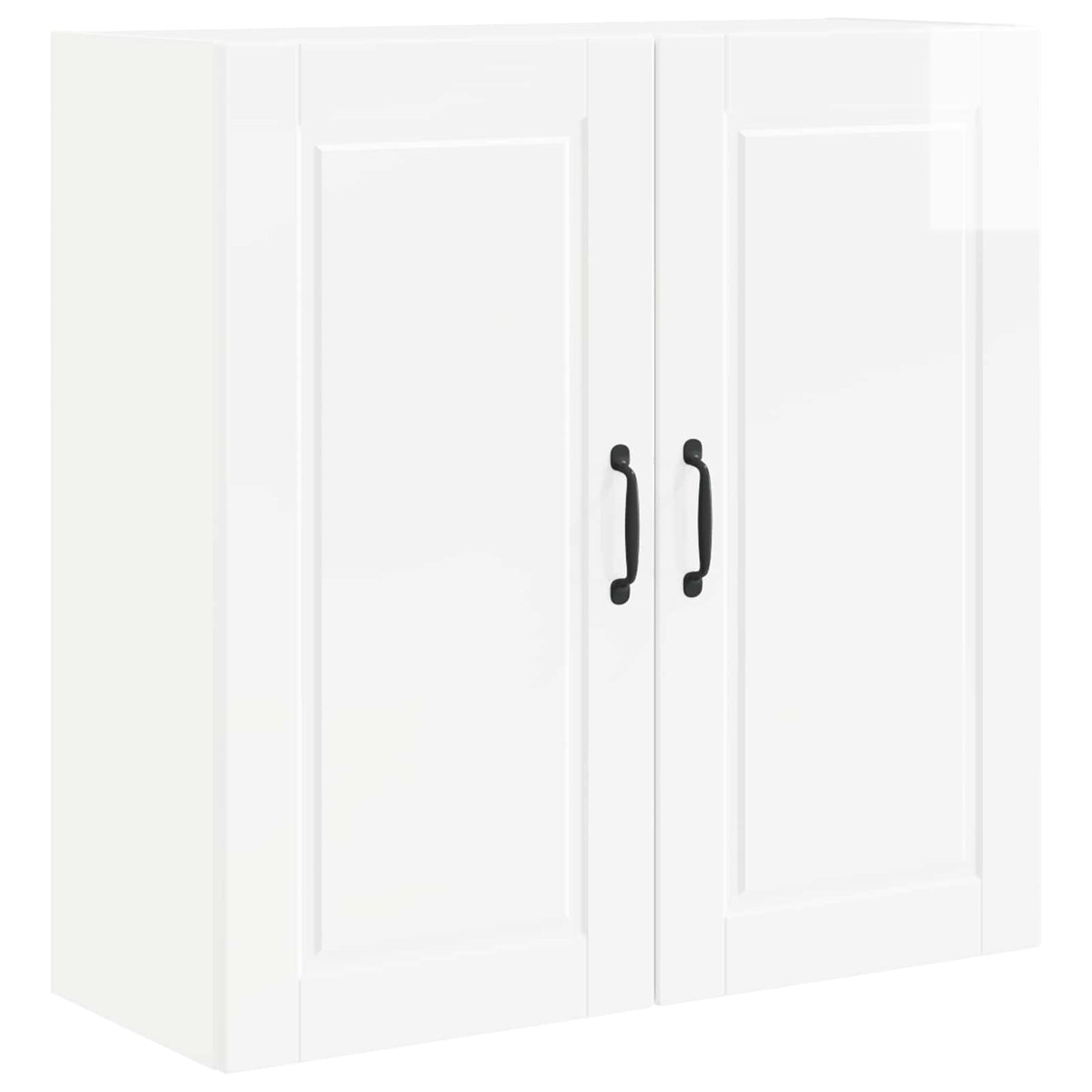 vidaXL Wall Cabinet PORTO High Gloss White 80 x 31 x 80 cm