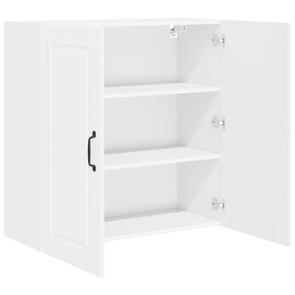 vidaXL Wall Cabinet PORTO High Gloss White 80 x 31 x 80 cm