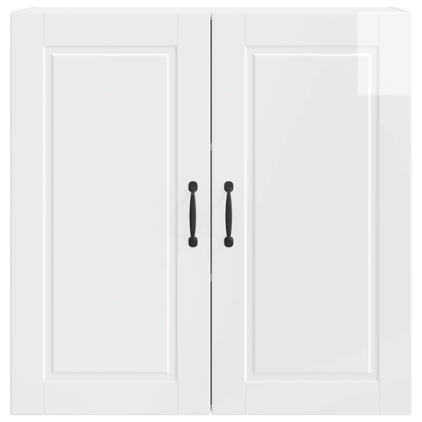 vidaXL Wall Cabinet PORTO High Gloss White 80 x 31 x 80 cm