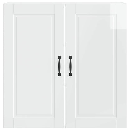 vidaXL Wall Cabinet PORTO High Gloss White 80 x 31 x 80 cm
