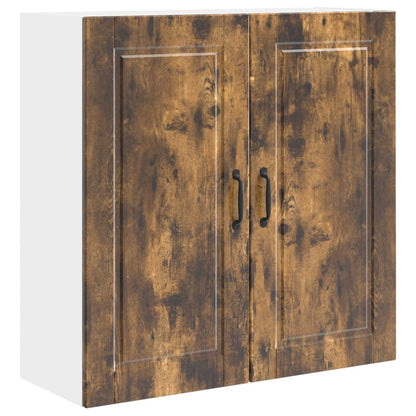 vidaXL Wall Cabinet PORTO Smoked Oak 80 x 31 x 80 cm Engineered Wood