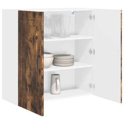 vidaXL Wall Cabinet PORTO Smoked Oak 80 x 31 x 80 cm Engineered Wood