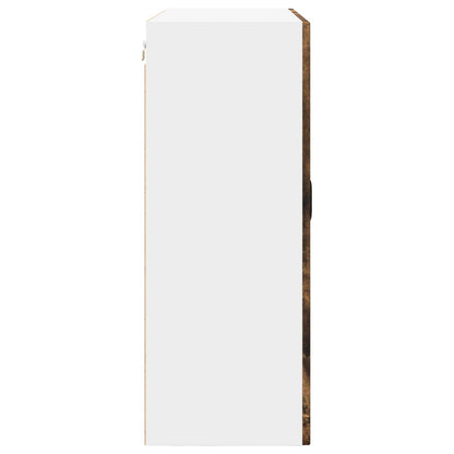 vidaXL Wall Cabinet PORTO Smoked Oak 80 x 31 x 80 cm Engineered Wood