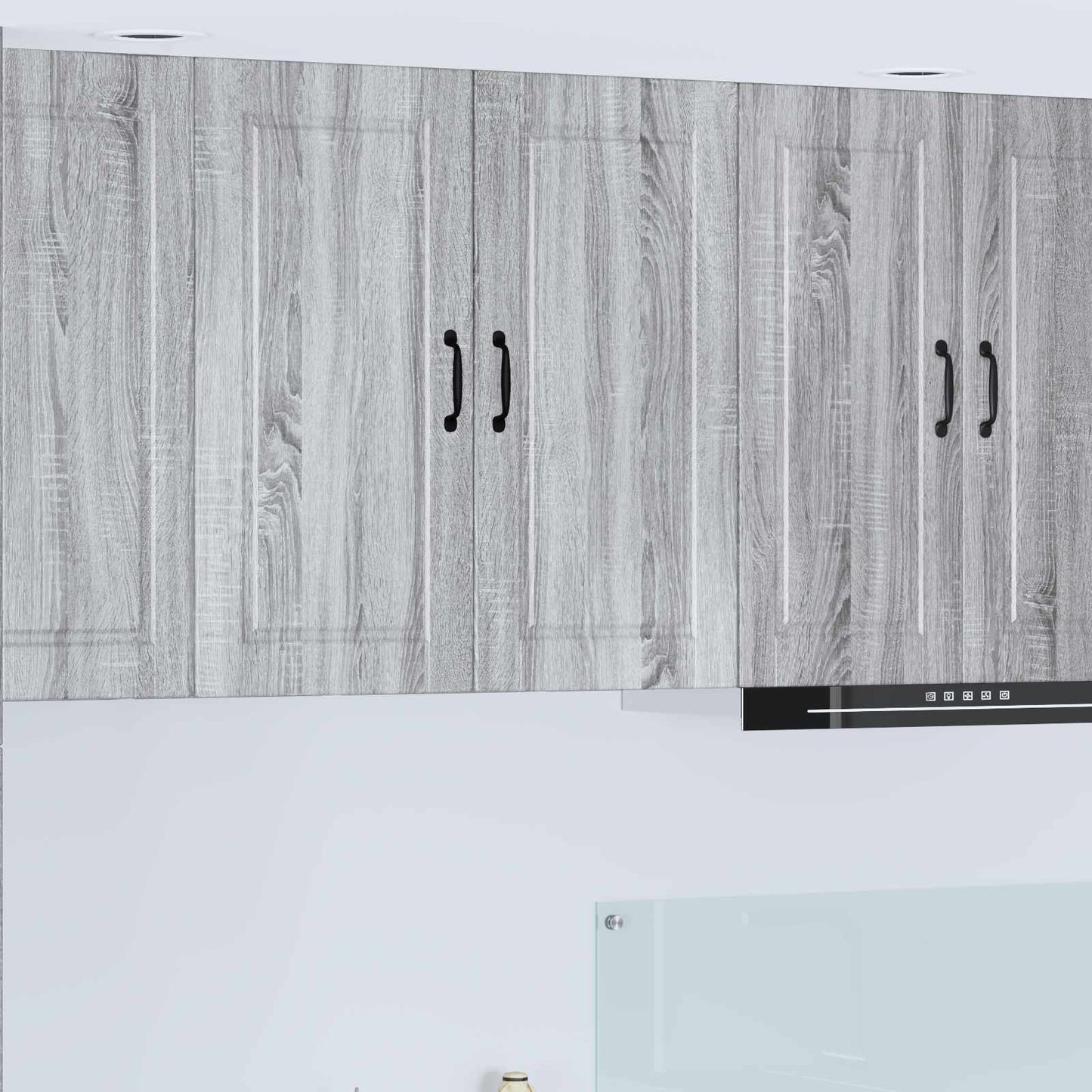 vidaXL Wall Cabinet PORTO Grey Sonoma 80 x 31 x 80 cm Engineered Wood