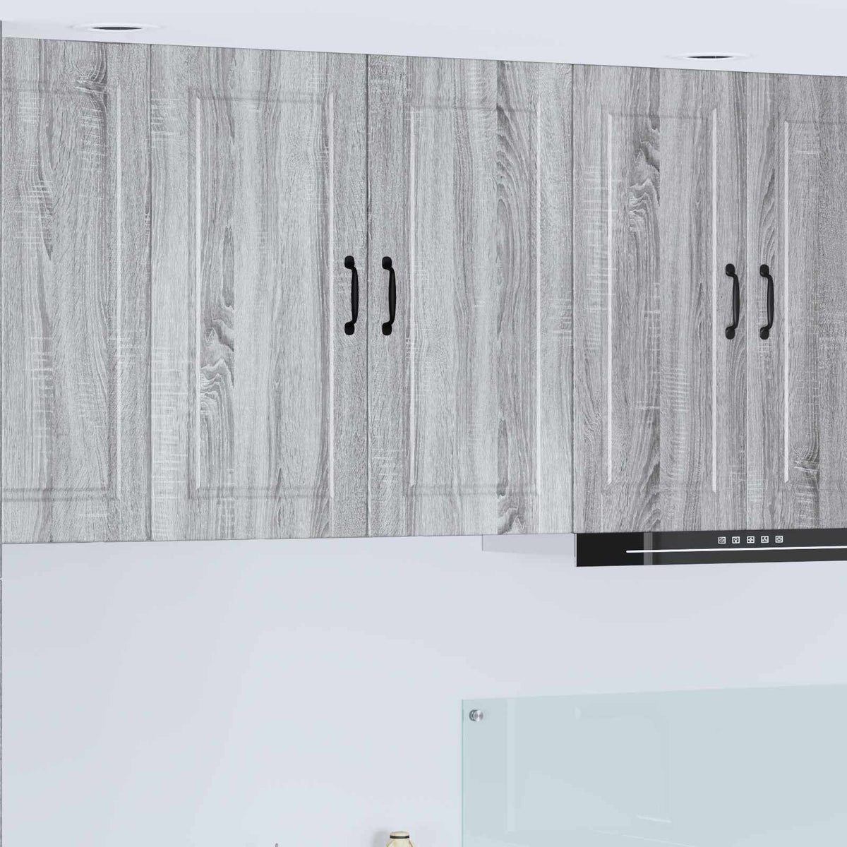 vidaXL Wall Cabinet PORTO Grey Sonoma 80 x 31 x 80 cm Engineered Wood