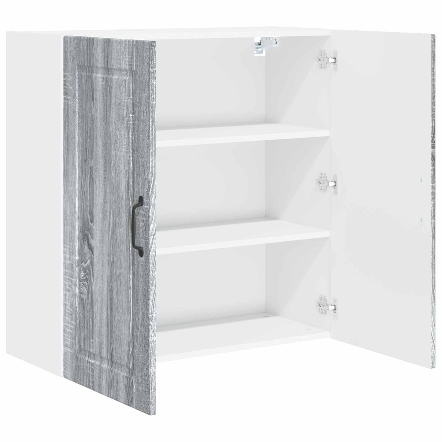vidaXL Wall Cabinet PORTO Grey Sonoma 80 x 31 x 80 cm Engineered Wood