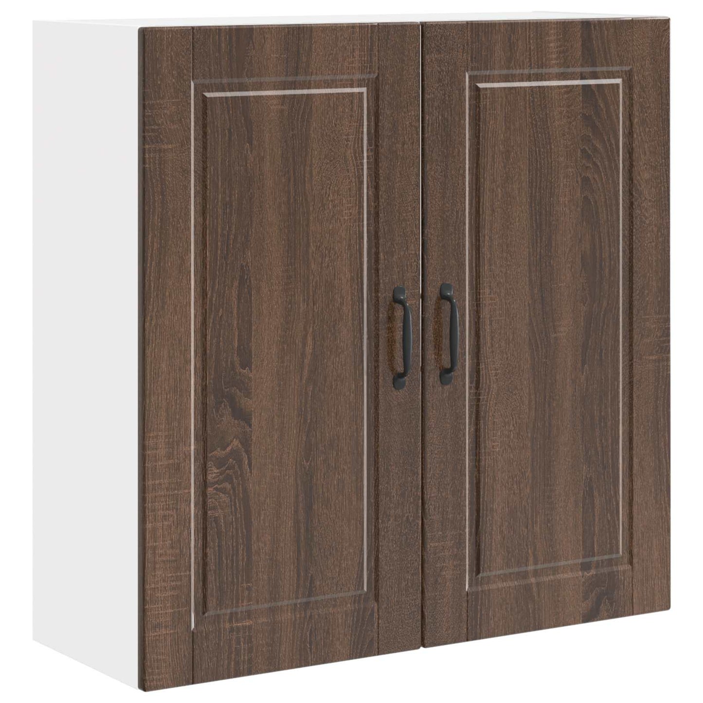 vidaXL Wall Cabinet PORTO Brown Oak 80 x 31 x 80 cm Engineered Wood
