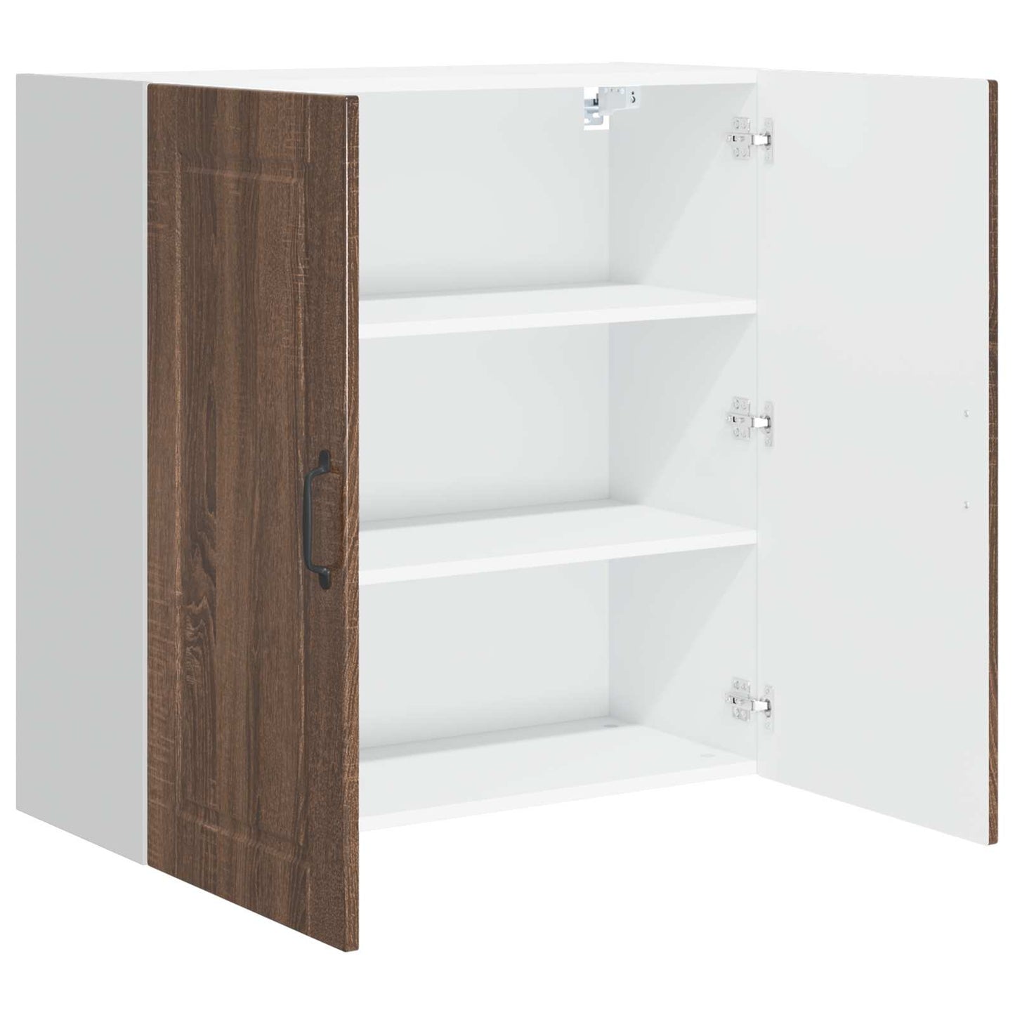 vidaXL Wall Cabinet PORTO Brown Oak 80 x 31 x 80 cm Engineered Wood