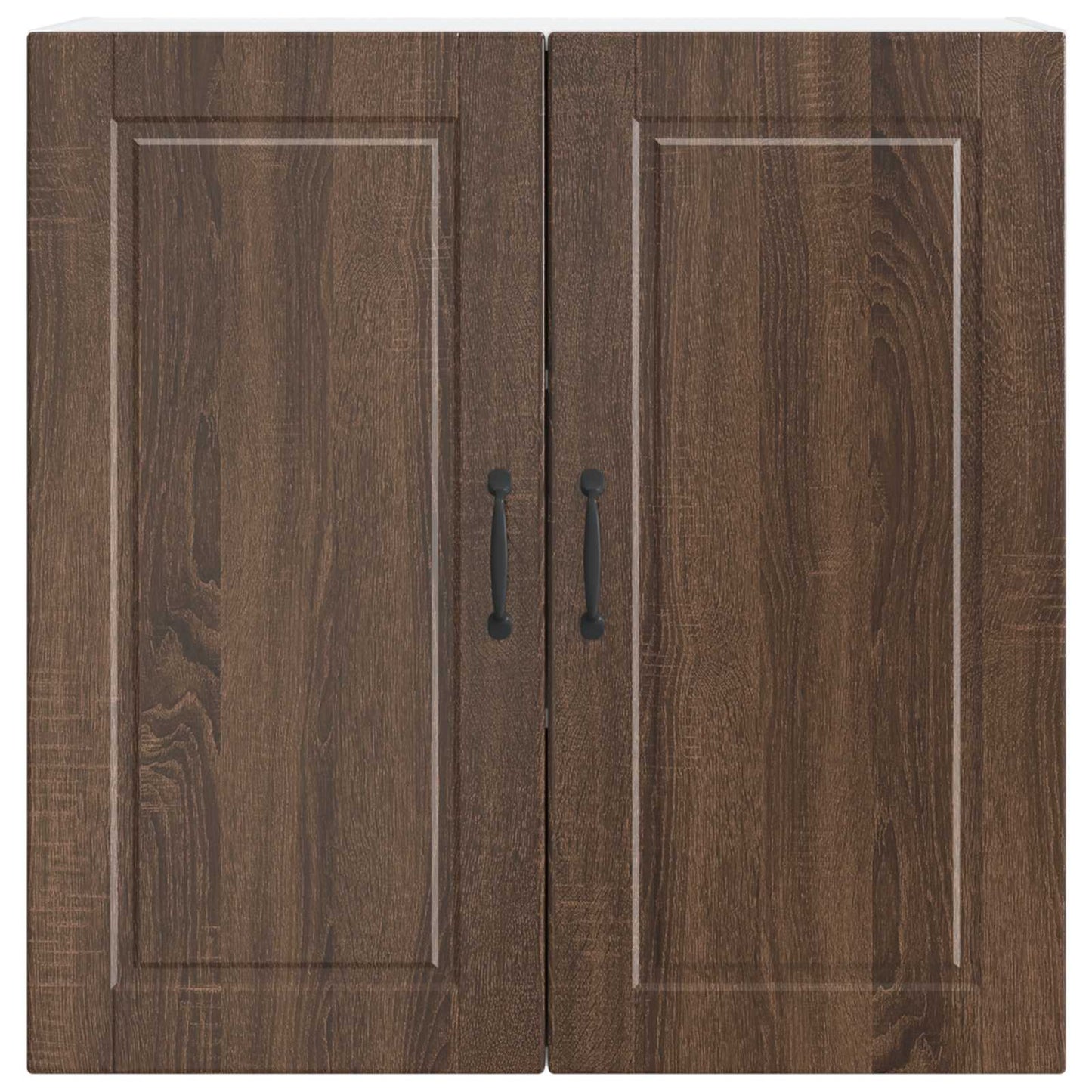 vidaXL Wall Cabinet PORTO Brown Oak 80 x 31 x 80 cm Engineered Wood