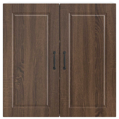 vidaXL Wall Cabinet PORTO Brown Oak 80 x 31 x 80 cm Engineered Wood