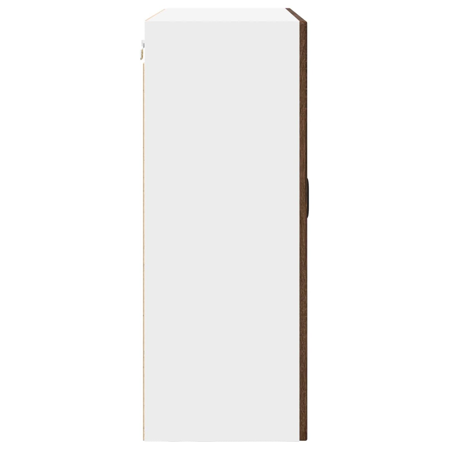 vidaXL Wall Cabinet PORTO Brown Oak 80 x 31 x 80 cm Engineered Wood