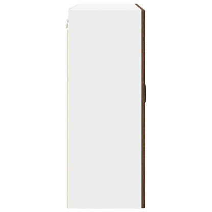 vidaXL Wall Cabinet PORTO Brown Oak 80 x 31 x 80 cm Engineered Wood