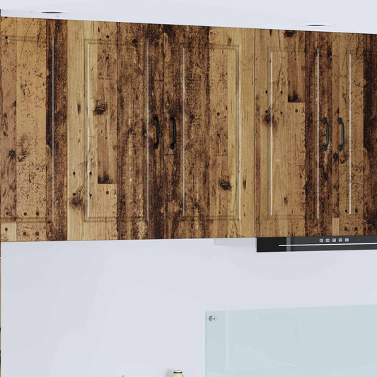 vidaXL Wall Cabinet PORTO Old Wood 80 x 31 x 80 cm Engineered Wood
