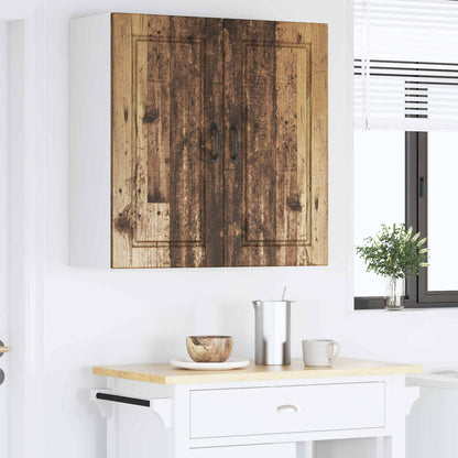vidaXL Wall Cabinet PORTO Old Wood 80 x 31 x 80 cm Engineered Wood