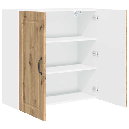 vidaXL Wall Cabinet PORTO Artisan Oak 80 x 31 x 80 cm Engineered Wood