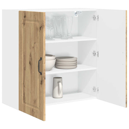 vidaXL Wall Cabinet PORTO Artisan Oak 80 x 31 x 80 cm Engineered Wood