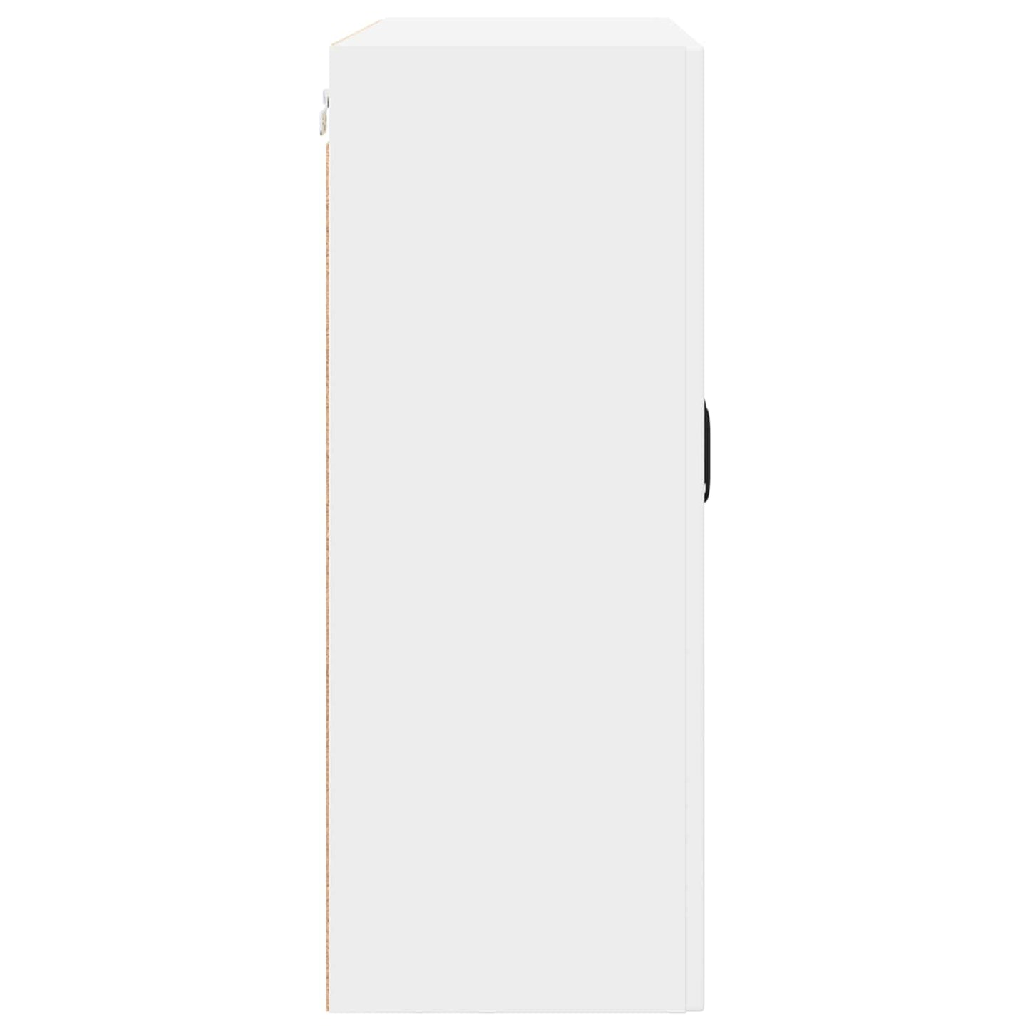 vidaXL Wall Glass Cabinet PORTO White 80 x 31 x 80 cm Engineered Wood