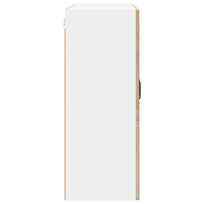 vidaXL Wall Glass Cabinet PORTO Sonoma Oak 80 x 31 x 80 cm