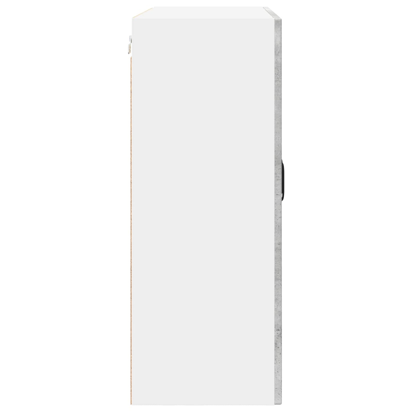 vidaXL Wall Glass Cabinet PORTO Concrete Grey 80 x 31 x 80 cm