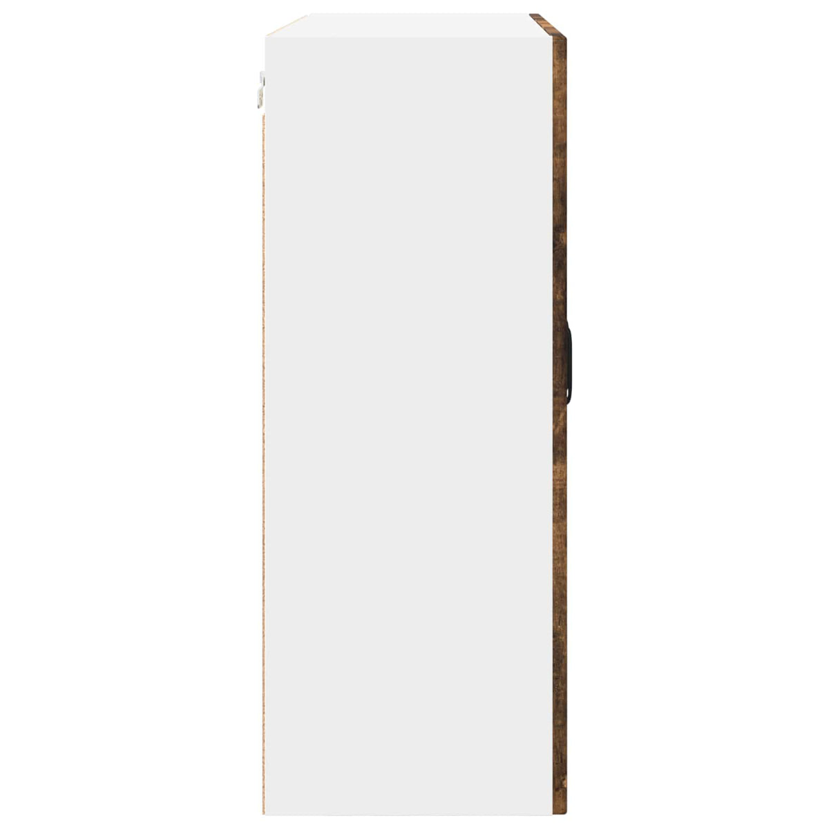 vidaXL Wall Glass Cabinet PORTO Smoked Oak 80 x 31 x 80 cm